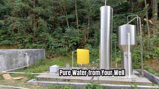 Global underground well water purification system operation video